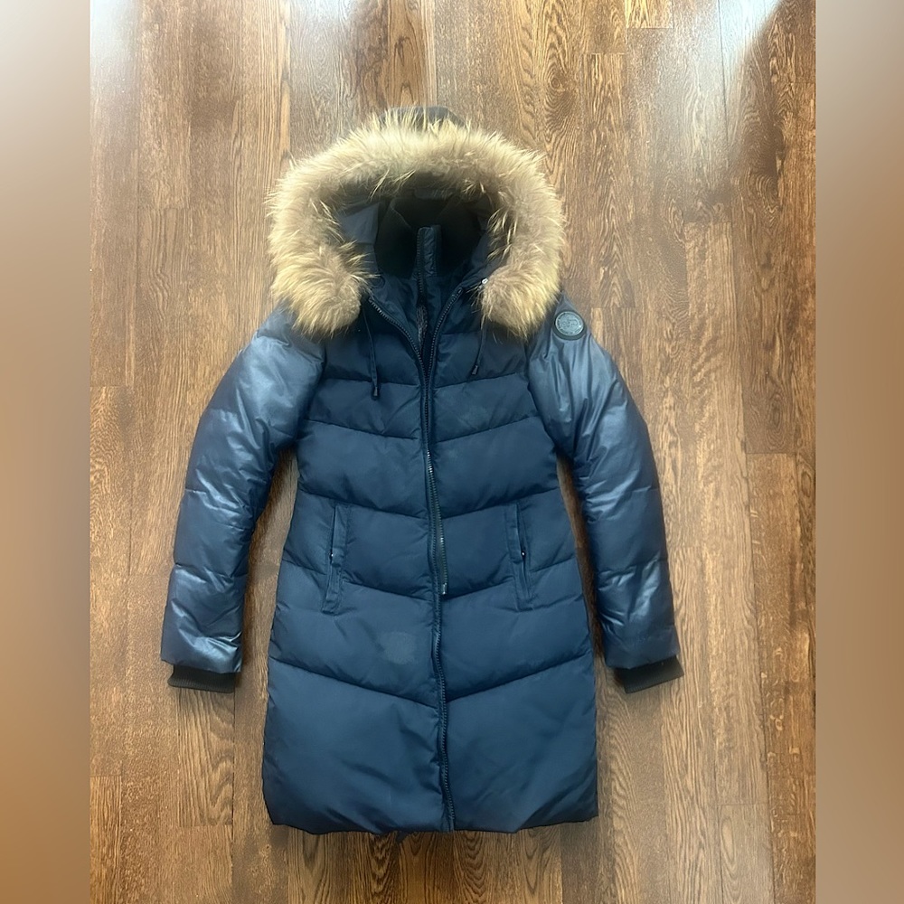 Rud by Rudsak, Navy winter coat, Small